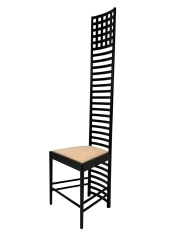 1980s Hill House 1 Chair by Charles Rennie Mackintosh for Cassina Italy